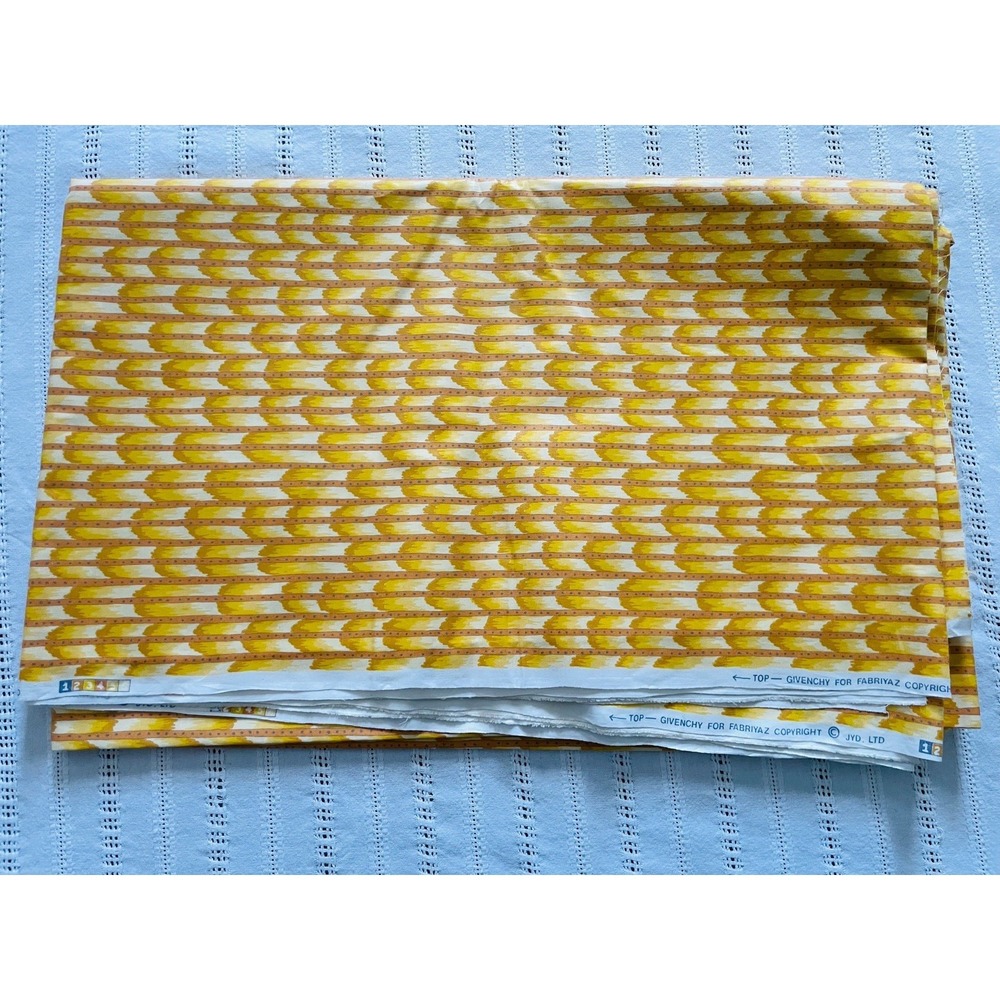 Vintage Givenchy For Fabriyaz Fabric Remnant. 5 Yards.